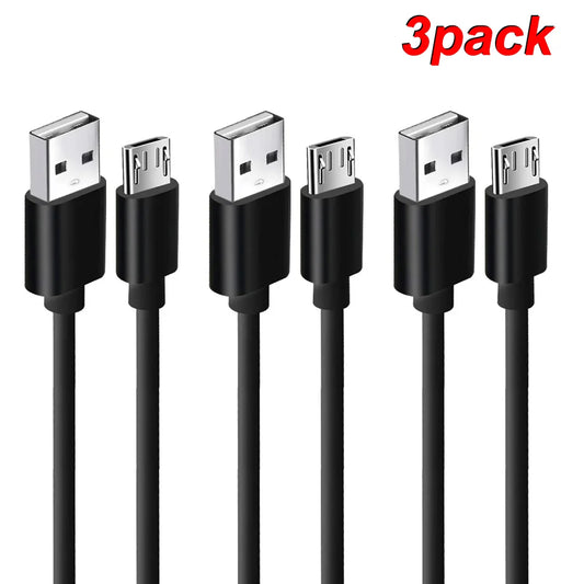 3PCS Micro USB Cable 2.4A Fast Charging Wire Mobile Phone Micro USB Cable for Xiaomi Samsung Andriod Charge Cable Cord