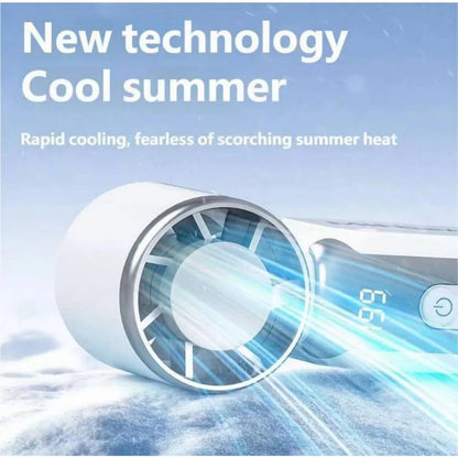 Portable Mini Handheld Turbo Fan 3600Mah LED Display Mini High Speed Handheld Fan, Outdoor Cooling,Desk Fan, Rechargeable Fan