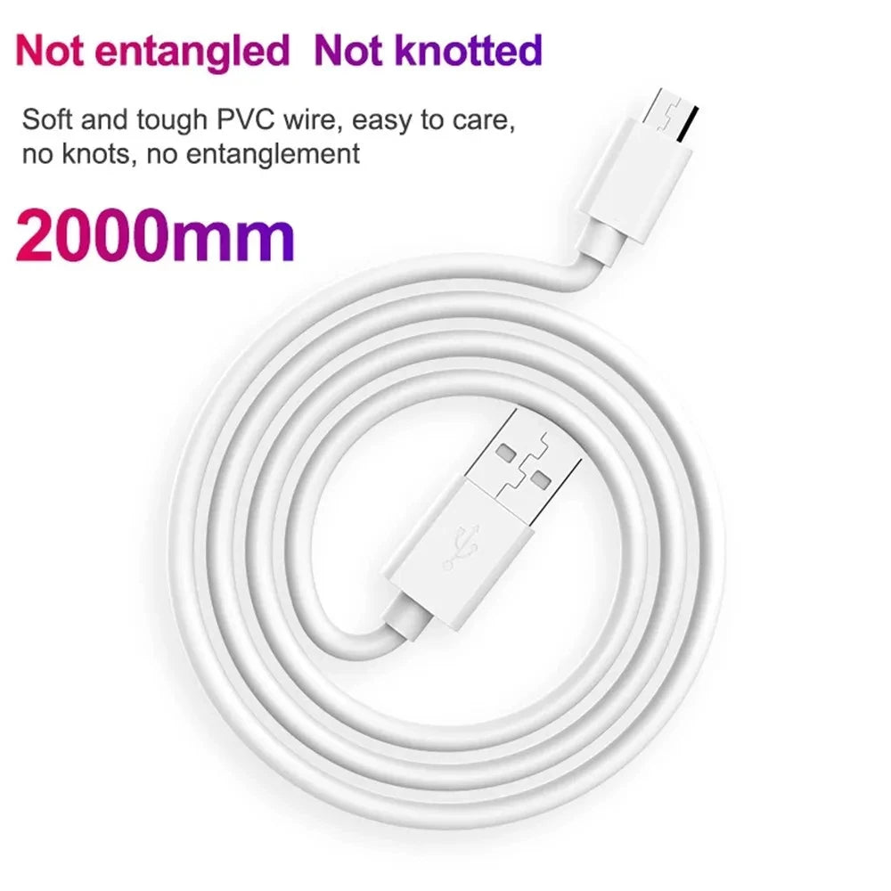 3PCS Micro USB Cable 2.4A Fast Charging Wire Mobile Phone Micro USB Cable for Xiaomi Samsung Andriod Charge Cable Cord