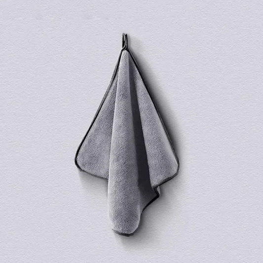 Microfiber Car Cleaning Towel Automobile Motorcycle Washing Glass Household Cleaning Small Towel Grey